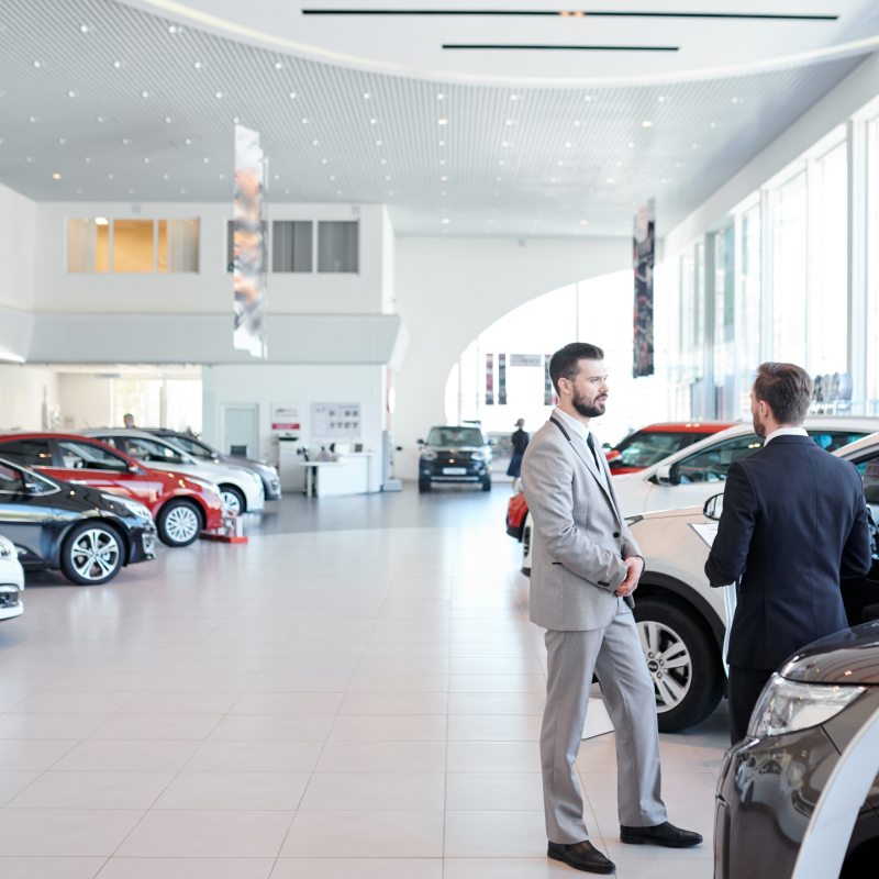 Car-sales-men-in-a-large-dealership